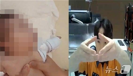 본문 이미지 - 경기도소방재난본부 119구급상황관리센터 소속 박정민 소방교가 보호자와 영상통화를 연결해 아기의 상태를 확인하고 심폐소생술(CPR) 방법을 안내하고 있는 모습. (경기소방 제공. 재판매 및 DB 금지) 2026.10.28/뉴스1 