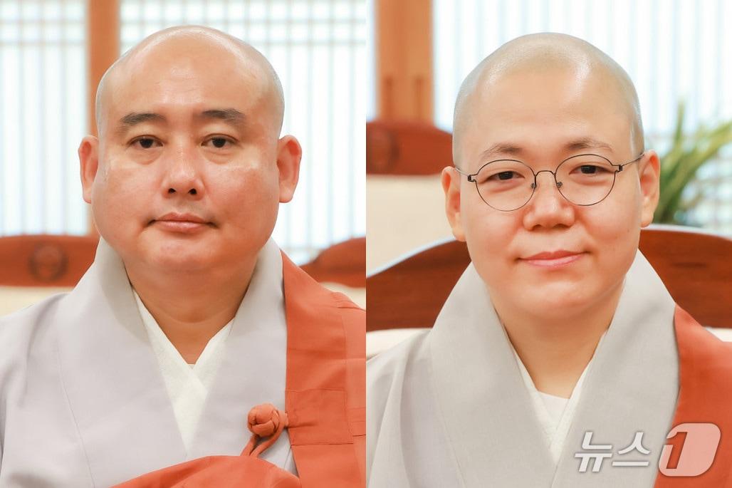 본문 이미지 - 왼쪽부터 미래본부 사무총장 일규 스님, 세종시 직영사찰 광제사 주지 형진 스님 (대한불교조계종 제공. 재판매 및 DB 금지) 2026.10.29/뉴스1