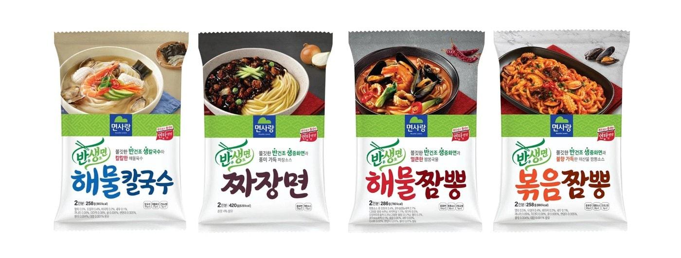 본문 이미지 - 신제품 4종 사진.(면사랑 제공)