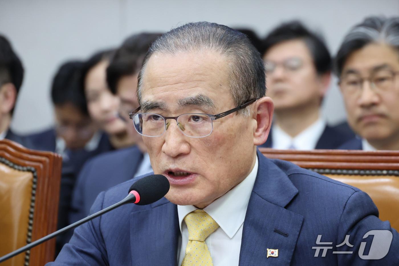 본문 이미지 - 위성락 국가안보실장이 29일 서울 여의도 국회에서 열린 국회운영위원회의 대통령 비서실 등에 대한 국정감사에서 의원 질의에 답변하고 있다. ⓒ 뉴스1 신웅수 기자