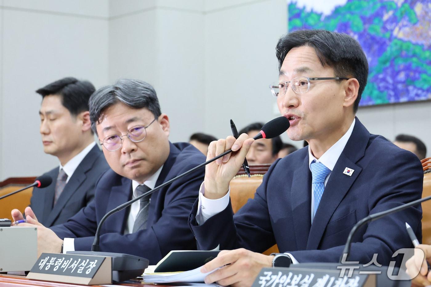 본문 이미지 - 하준경 청와대 정책실장(왼쪽).2026.10.29 ⓒ 뉴스1 신웅수 기자