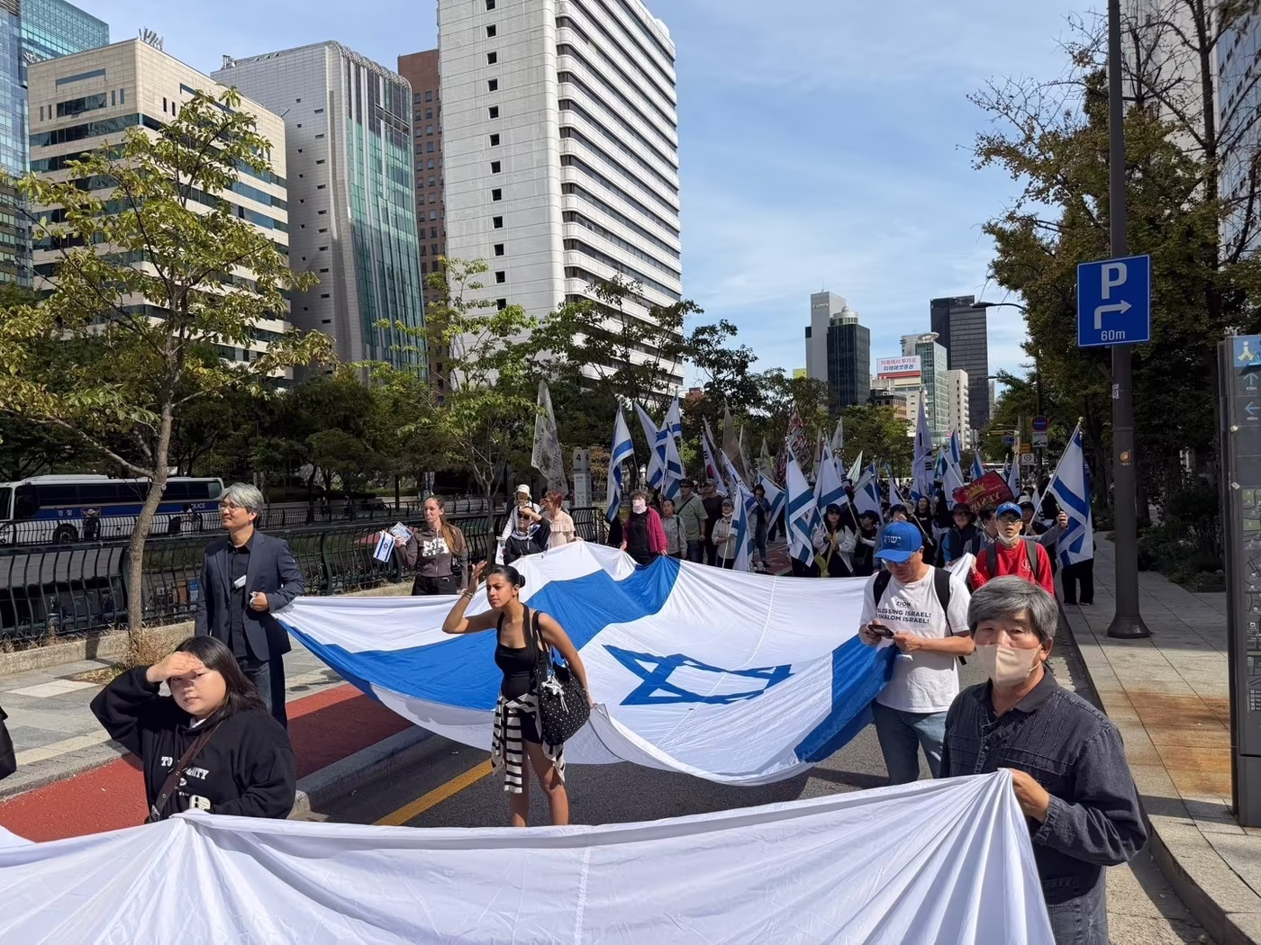 본문 이미지 - 3일 도심에서 열린  '2026 이스라엘 평화대회 및 행진'.(이스라엘을 사랑하는 교회와 단체 연합)