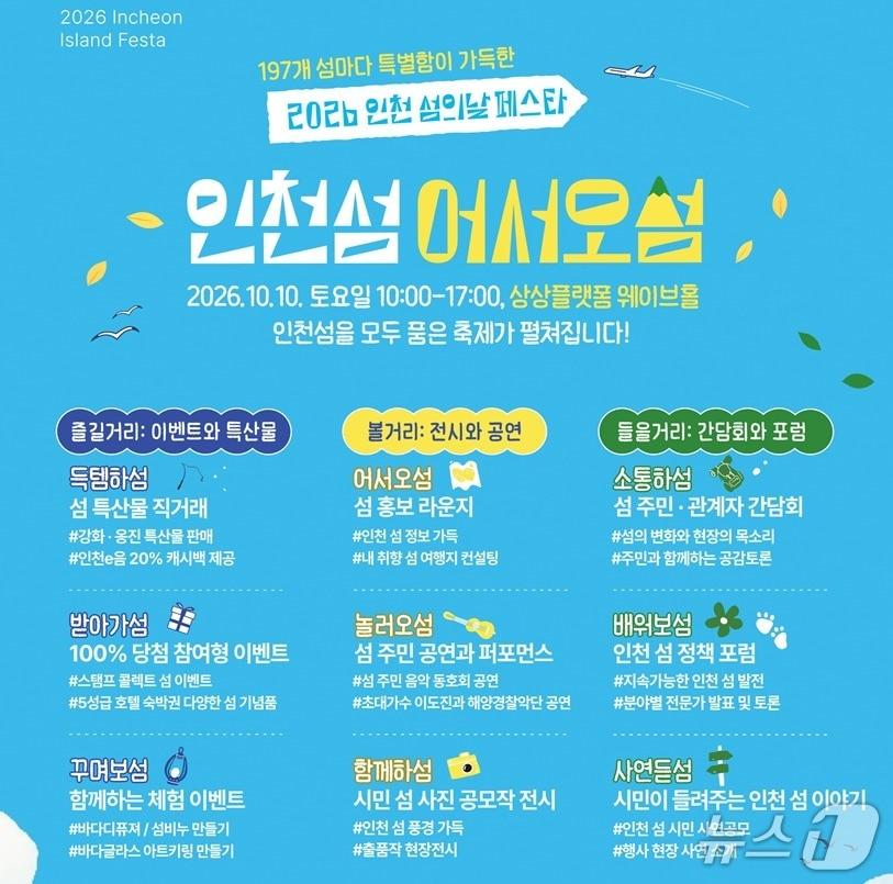 본문 이미지 - 2026 제2회 인천 섬의 날 홍보 포스터 (인천관광공사 제공.재판매 및 DB금지)