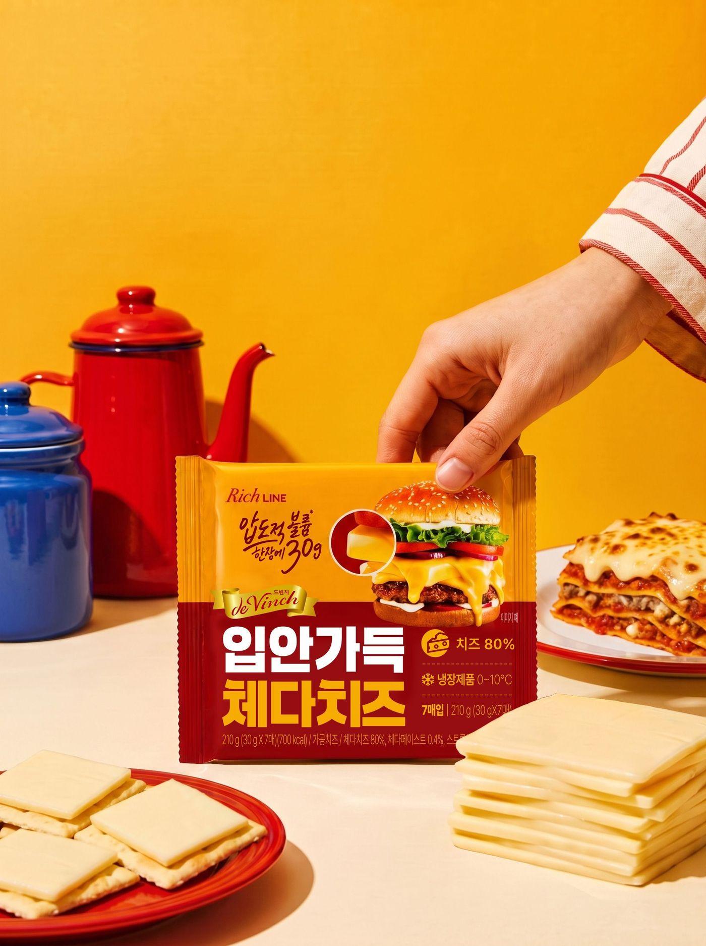 본문 이미지 - 남양유업, 한 장 30g '입안가득 체다치즈' 출시.(남양유업 제공)