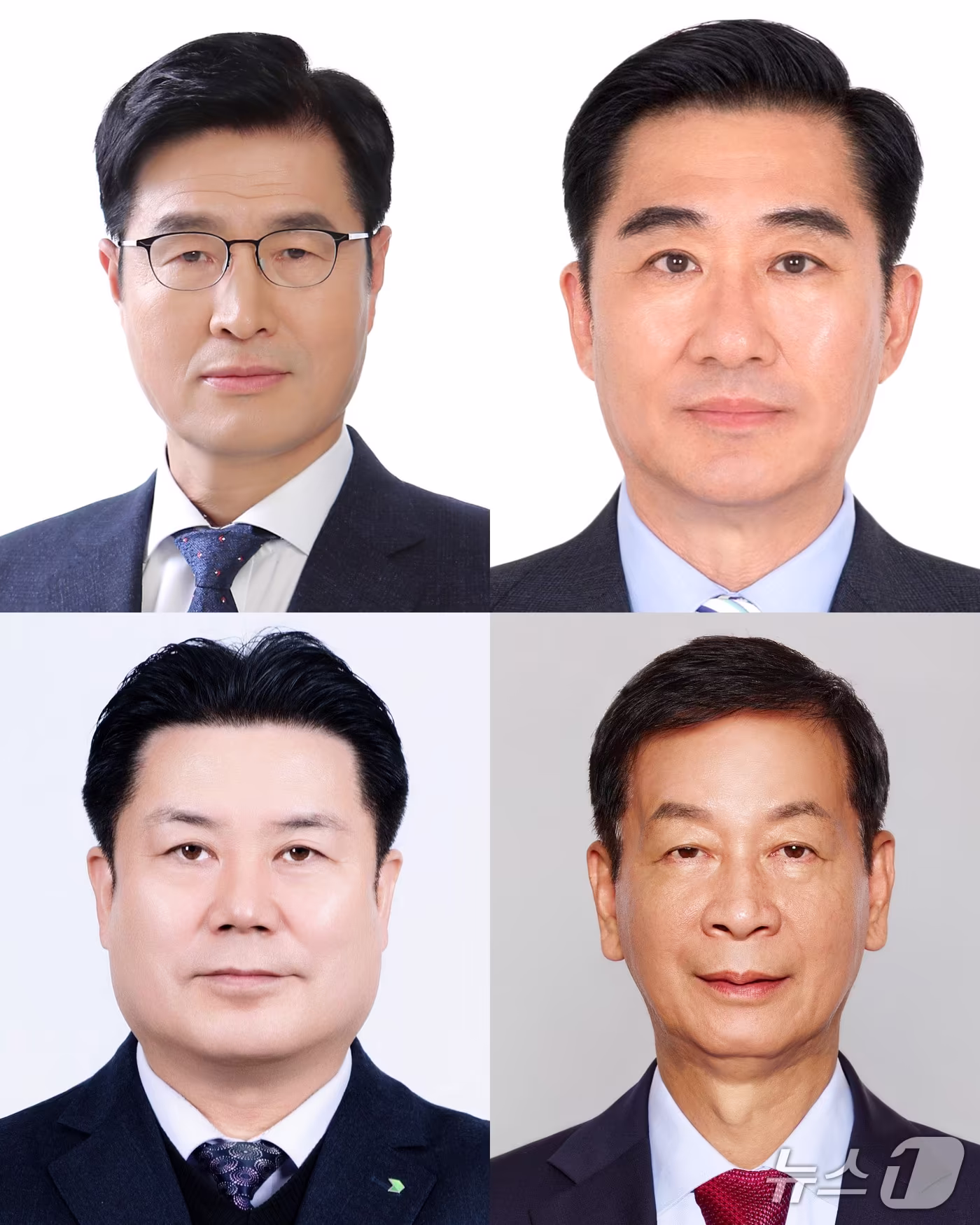 본문 이미지 - 왼쪽 위부터 시계 방향으로 이상균 HD현대 조선 총괄 부회장, 조민수 HD현대중공업 안전총괄 대표이사 사장, 박찬혁 HD현대사이트솔루션 사장, 한주석 HD현대중공업 사장(HD현대 제공)