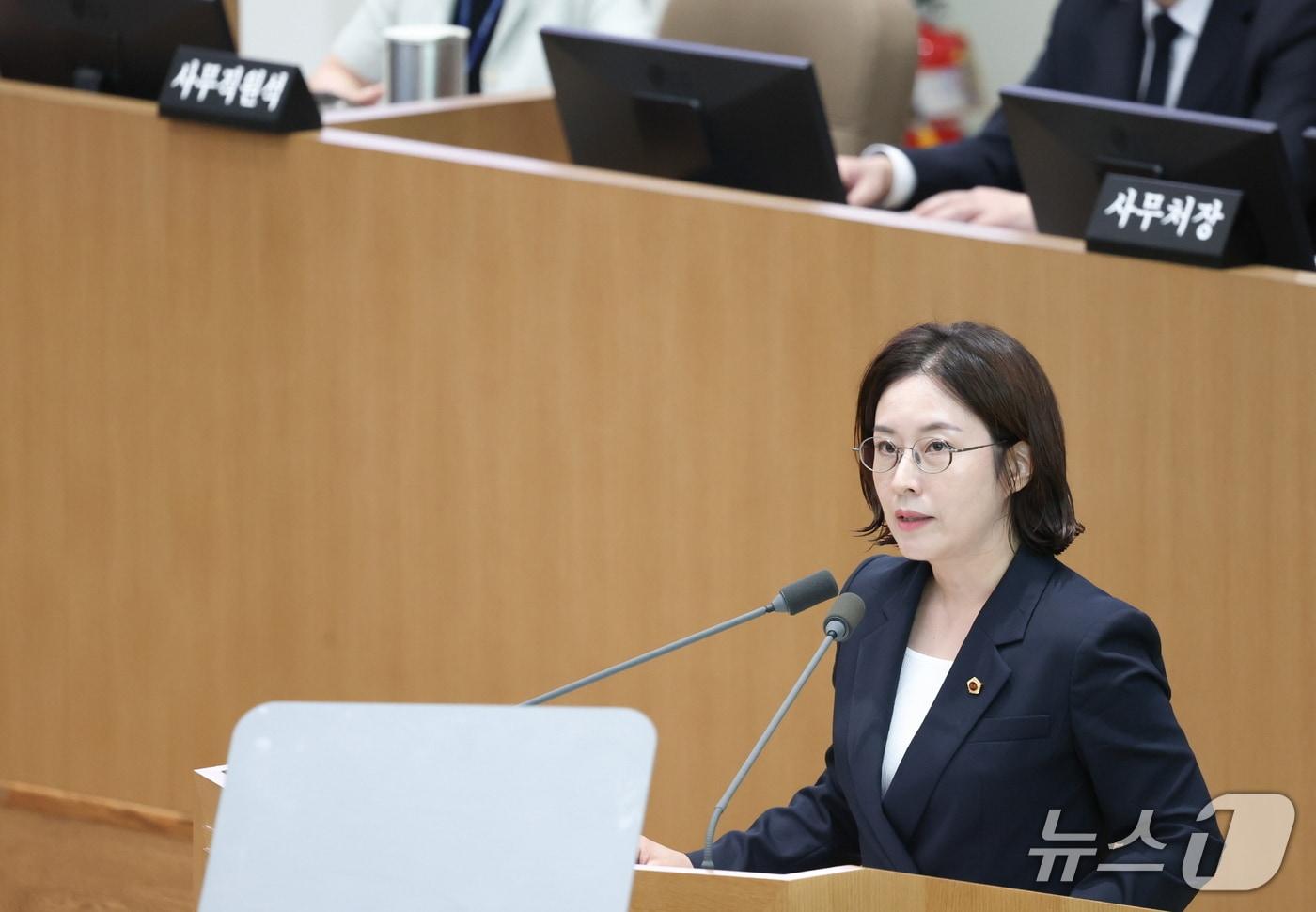 본문 이미지 - 임유진 경기도의회 의원.(도의회 제공. 재판매 및 DB 금지) 2026.10.7/뉴스1