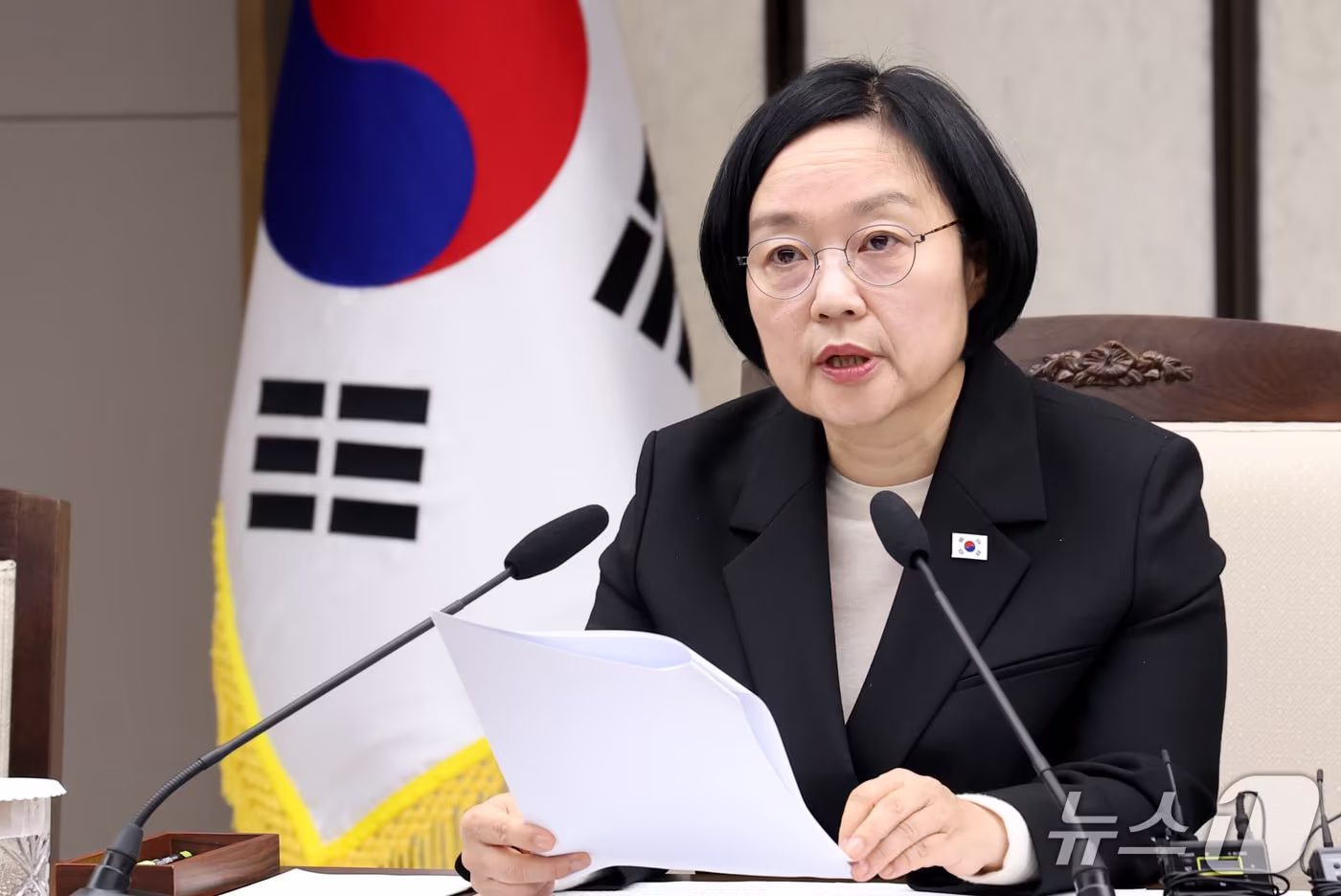 본문 이미지 - 한성숙 국무총리. 2026.10.8 ⓒ 뉴스1 김기남 기자