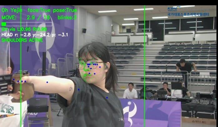 본문 이미지 - 국민체육진흥공단 사격행동 분석 사진. (국민체육진흥공단 제공)