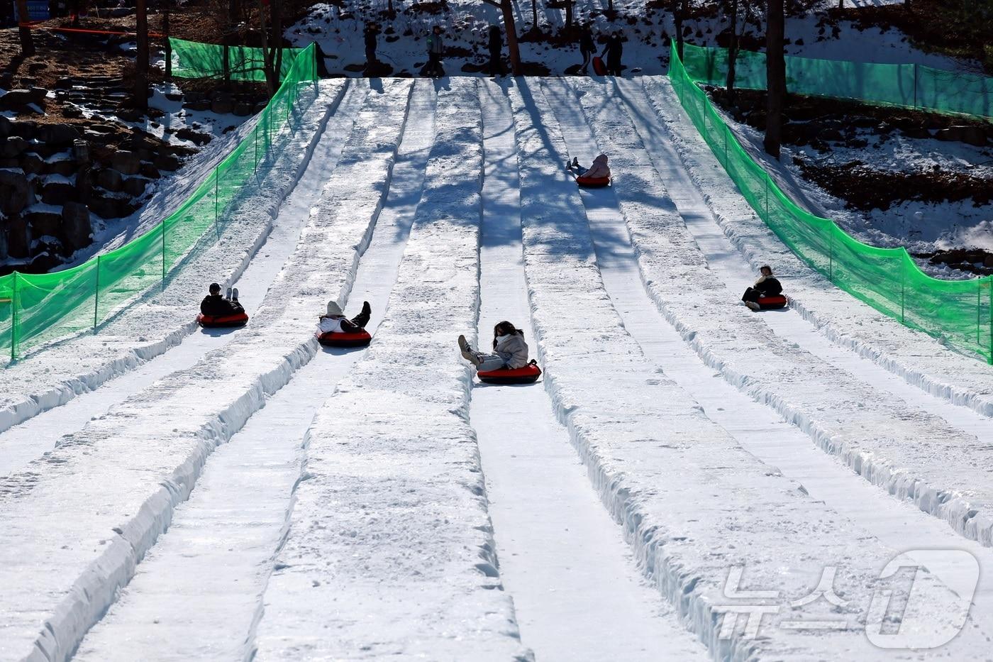 본문 이미지 - 강원 태백시 태백산국립공원 일원에서 지난 1월31일 '제33회 태백산 눈축제'가 열렸다.(태백시 제공, 재판매 및 DB 금지) 2026.2.1/뉴스1 ⓒ News1 윤왕근 기자