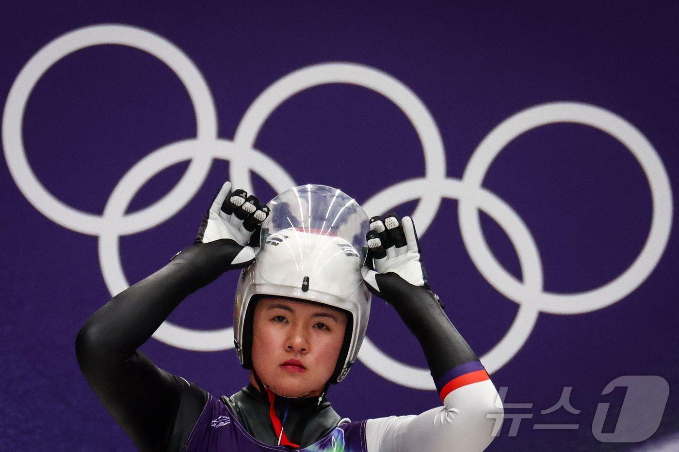 본문 이미지 - 한국 루지 국가대표 정혜선.ⓒ AFP=뉴스1