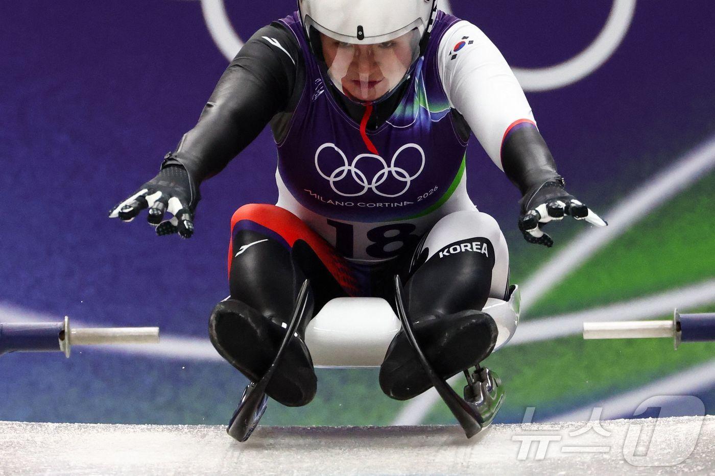 본문 이미지 - 한국 루지 국가대표 정혜선. ⓒ AFP=뉴스1