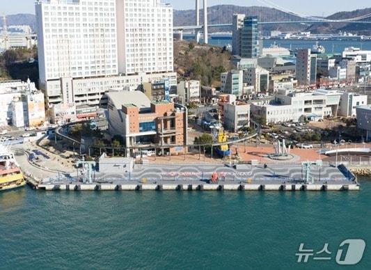 본문 이미지 - 울산 남구 장생포항에 마련된 울산태화호 전용 계류시설. (울산시 제공. 재판매 및 DB 금지) /뉴스1