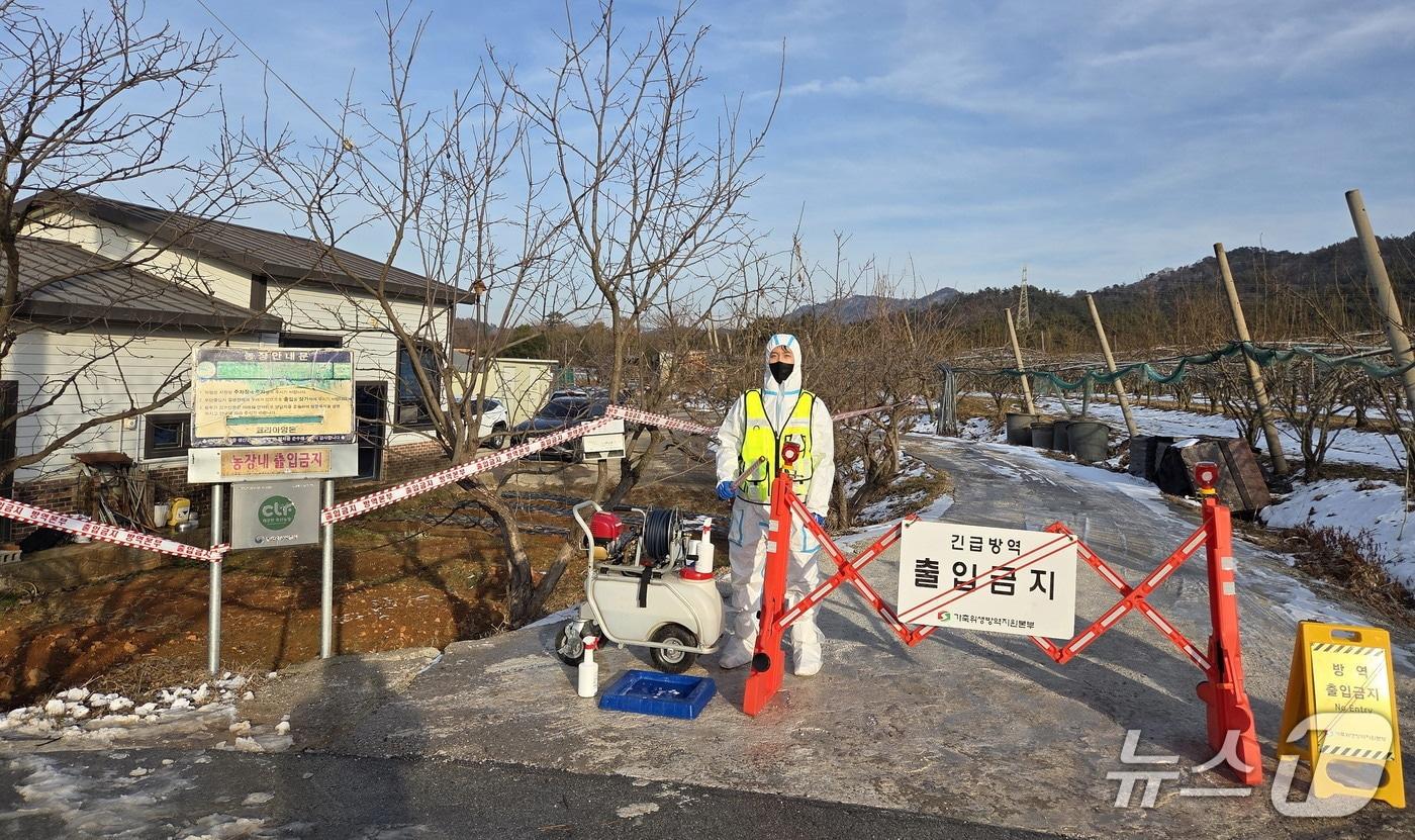 본문 이미지 - 아프리카돼지열병 발생농장 방역 모습.(전남도 제공. 재판매 및 DB금지) 2026.2.10/뉴스1