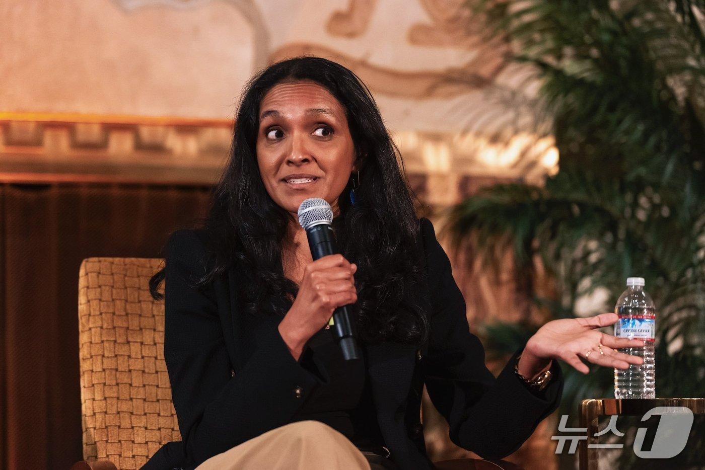 본문 이미지 - 미국 로스앤젤레스(LA) 시장 선거에 출마를 선언한 니티아 라만 LA4지구 시의원. (출처=엑스) 2026.2.10./뉴스1