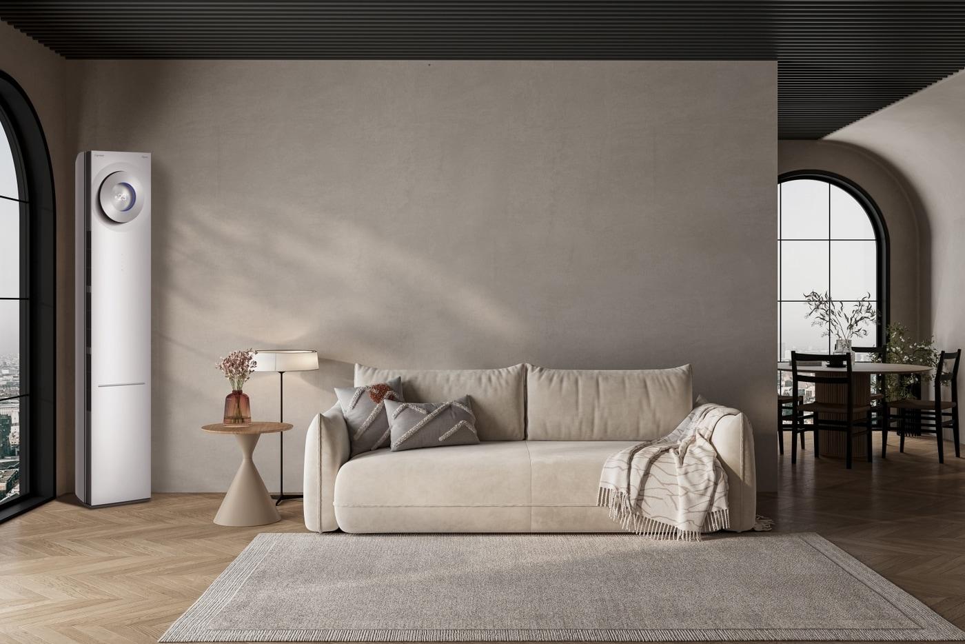 본문 이미지 - 오텍캐리어는 사용자가 더위나 추위를 느끼기에 앞서 인공지능(AI)이 쾌적함을 예측해 최적의 실내 환경을 제공하는 2026년형 프리미엄 에어컨 신제품 디오퍼스+를 올 1분기 내 선보인다.(오텍캐리어제공)