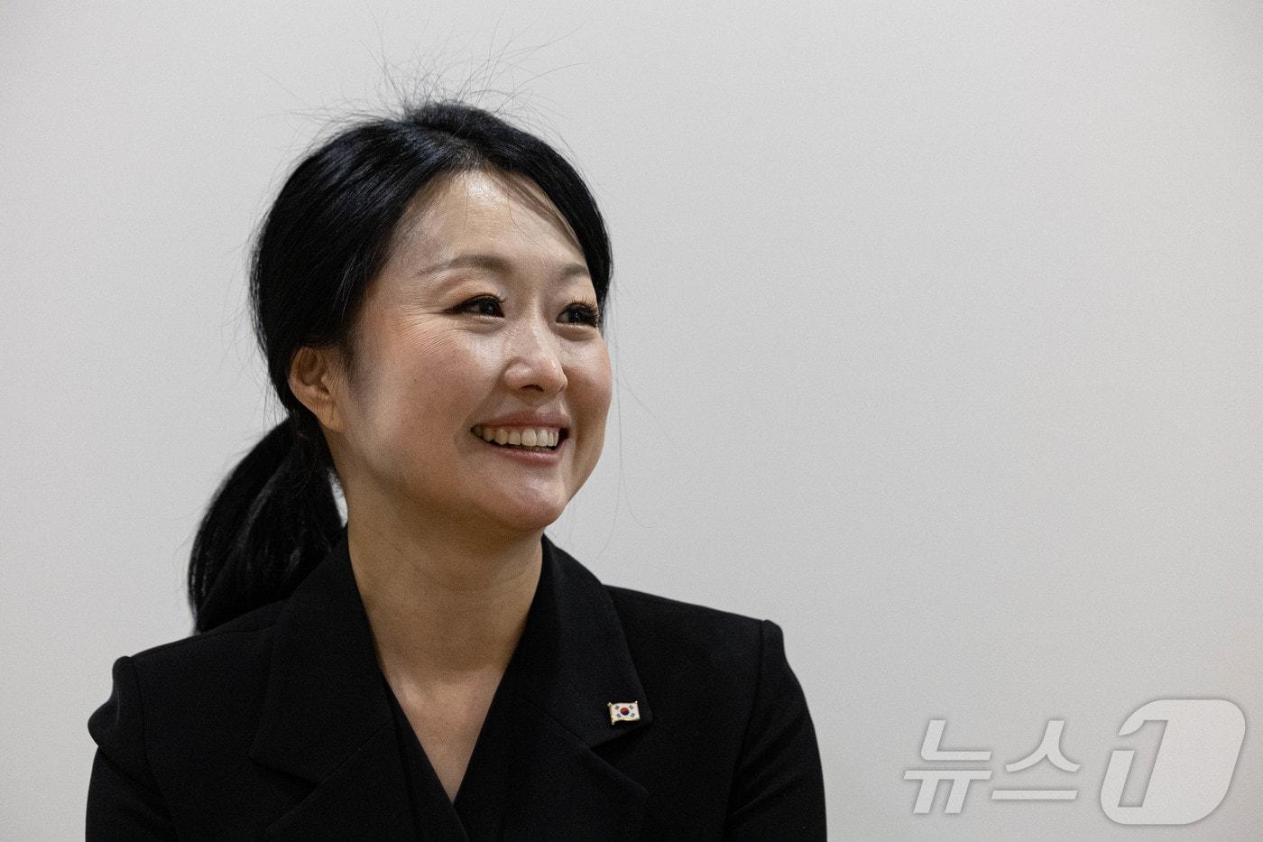 본문 이미지 - 박지연 수어통역사가 10일 청와대에서 뉴스1과 인터뷰를 하고 있다. 2026.2.10 ⓒ 뉴스1 이재명 기자