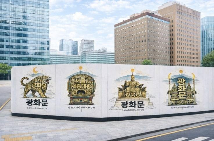 본문 이미지 - 광화문 고궁·타이포그래피(종로구 제공)
