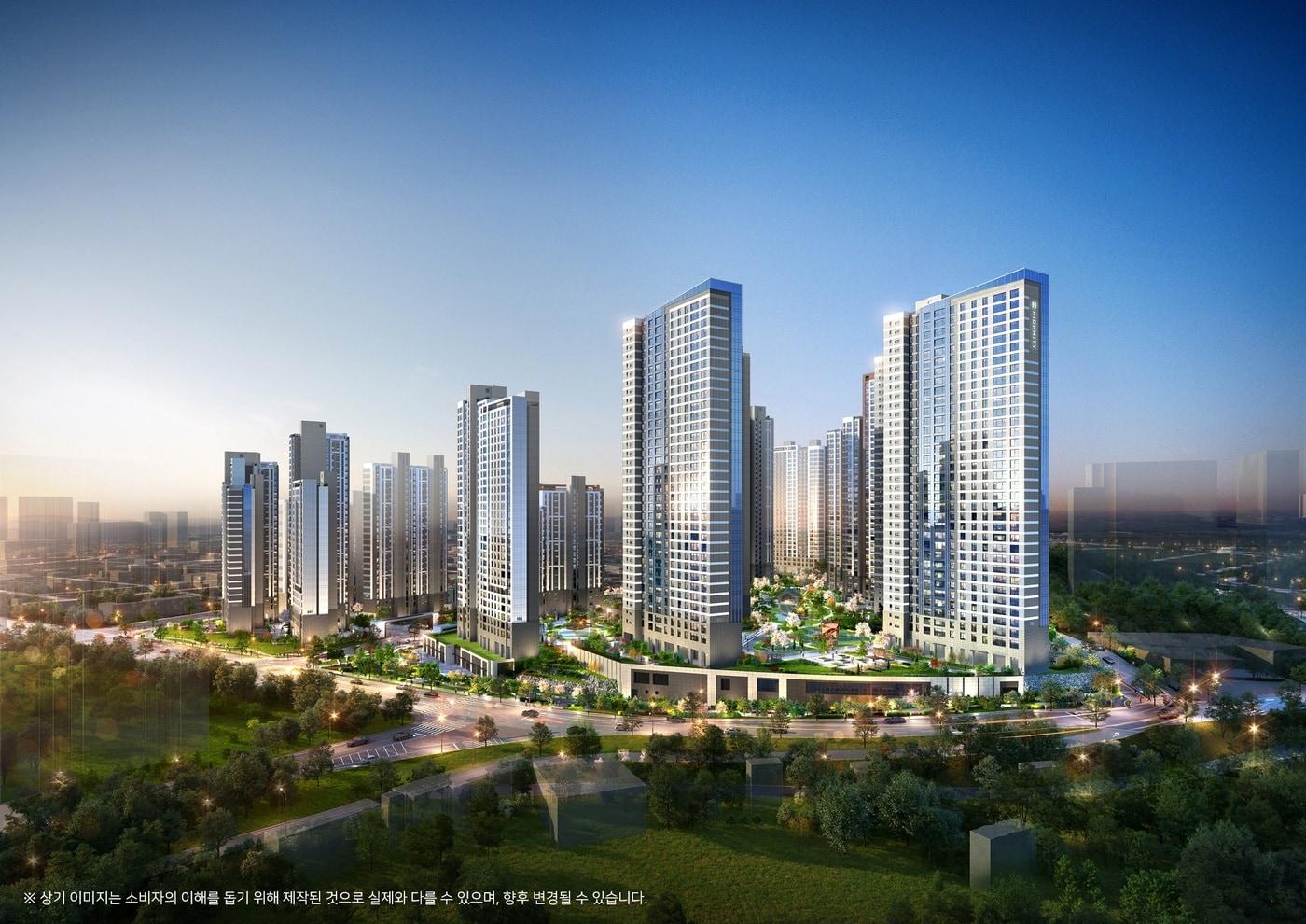 본문 이미지 - 구리역 하이니티 리버파크 투시도(DL이앤씨 컨소시엄 제공) 뉴스1ⓒ news1