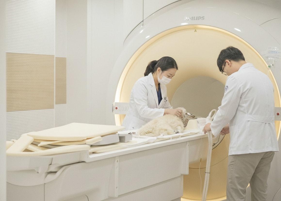 본문 이미지 - 본동물의료센터 3T MRI는 높은 해상도와 빠른 스캔 속도로 마취 시간을 줄여 환자의 부담을 최소화했다(본동물의료센터 제공). ⓒ 뉴스1