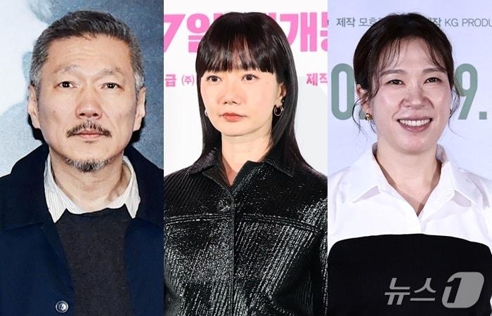 본문 이미지 - 홍상수 감독, 배두나, 염혜란(왼쪽부터) ⓒ 뉴스1 DB