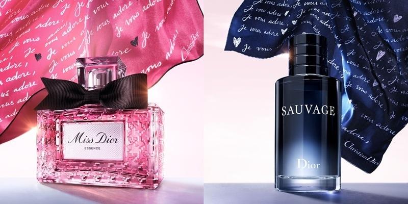 본문 이미지 - (좌) 미스 디올 에쌍스 (우) 소바쥬 오 드 퍼퓸 / 사진제공=디올 뷰티