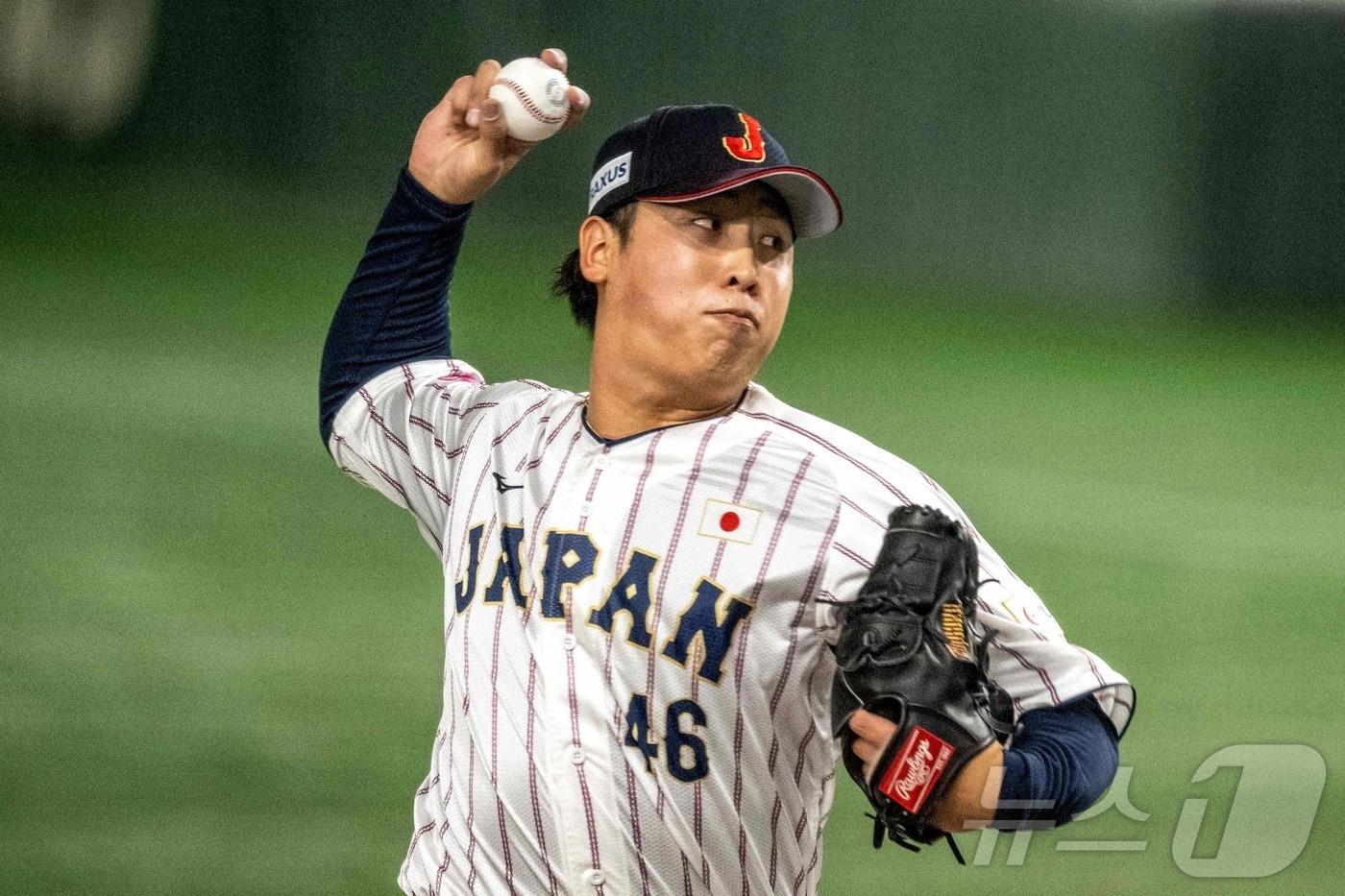 본문 이미지 - 후지하라 쇼마가 대체 선수로 2026 WBC에 출전한다. ⓒ AFP=뉴스1