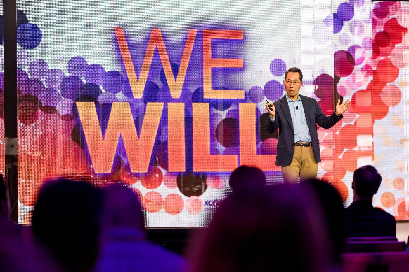 본문 이미지 - SK바이오팜이 미국에서 임직원들과 함께 세일즈 미팅을 진행했다.(SK바이오팜 제공)/뉴스1