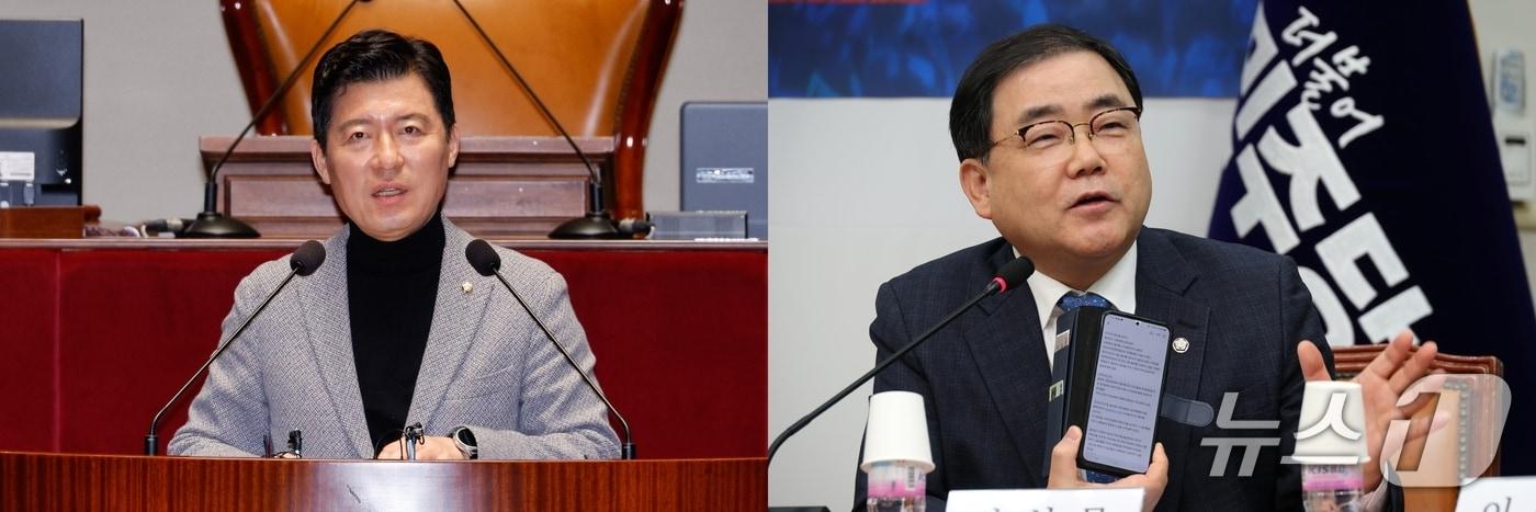 본문 이미지 - 국힘 구자근(왼쪽)· 민주 허성무. (뉴스1 자료사진)