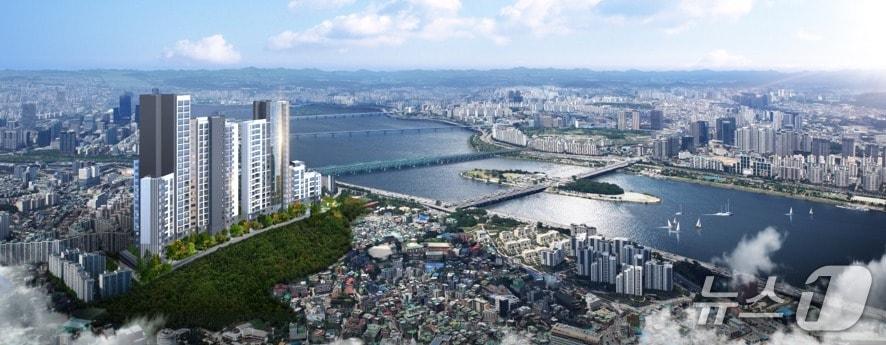 본문 이미지 -  극동강변 소규모 재건축사업 조감도(극동건설 제공) 뉴스1ⓒ News1  