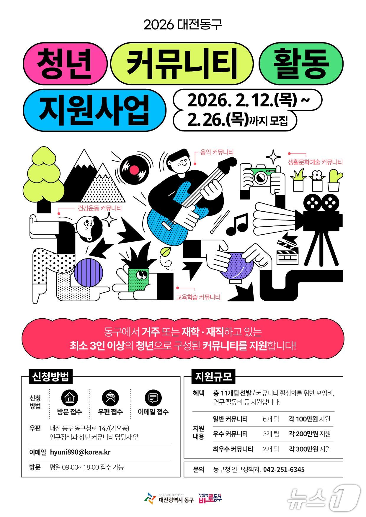 본문 이미지 - 청년커뮤니티 활동 지원 사업 홍보물./뉴스1