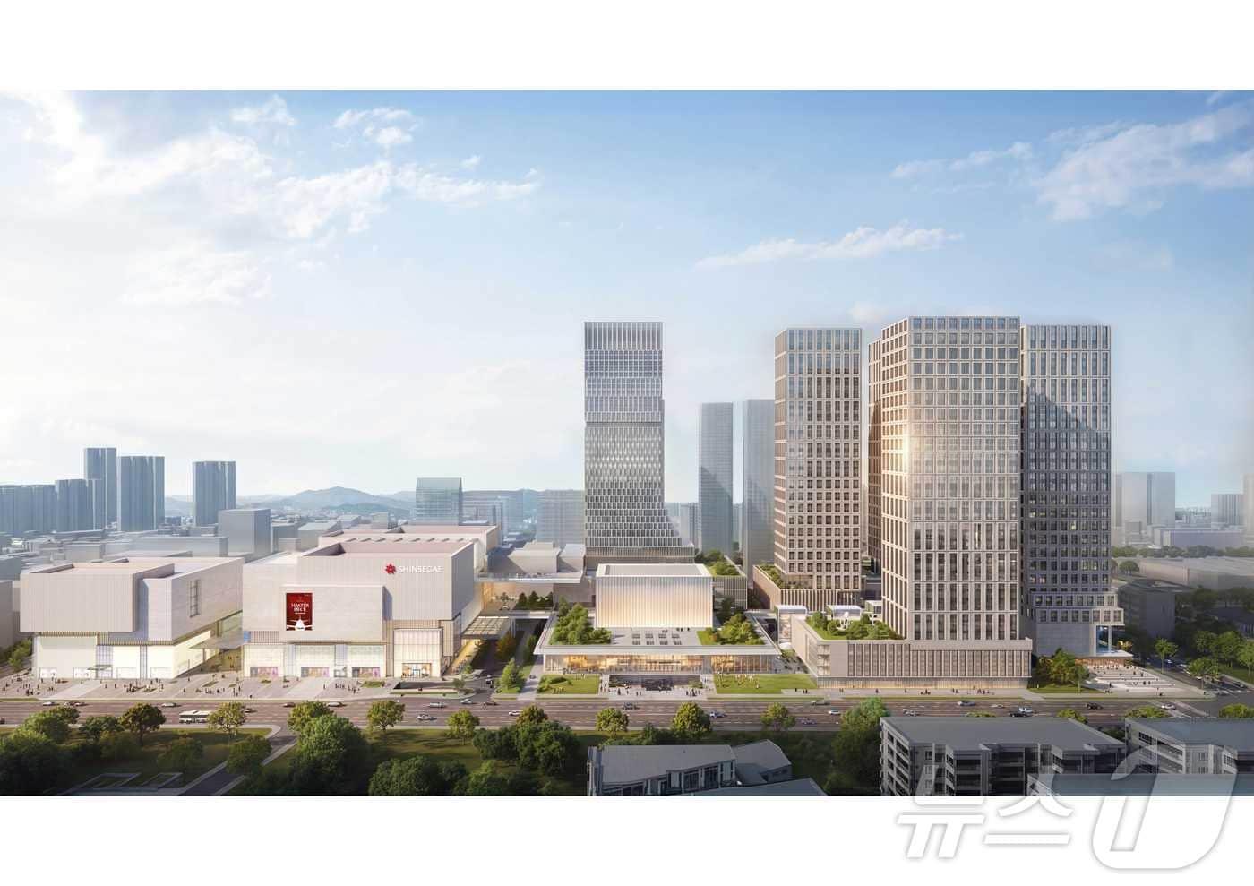 본문 이미지 - 광주신세계 터미널 복합화 사업 조감도.(광주신세계 제공. 재배포 및 DB 금지)