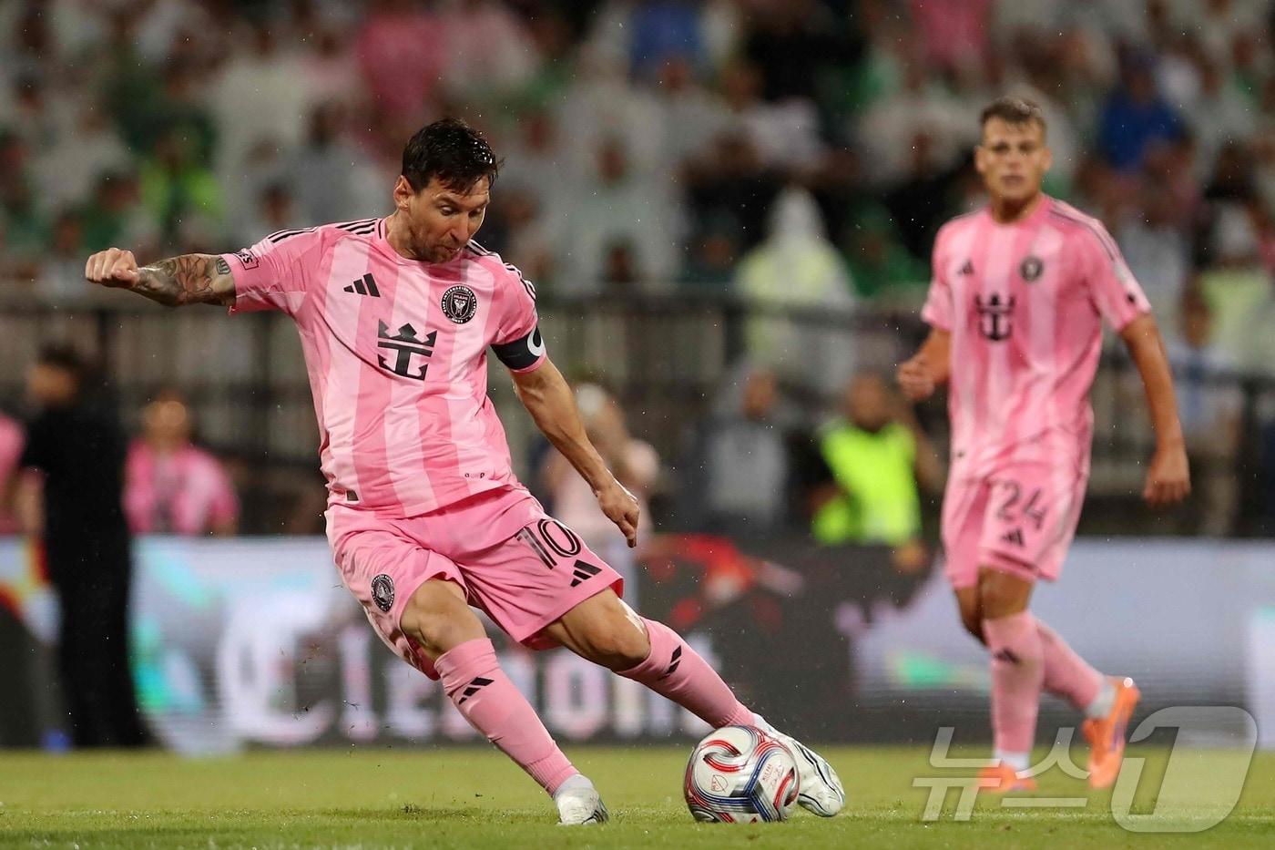 본문 이미지 - 인터 마이애미의 리오넬 메시. ⓒ AFP=뉴스1