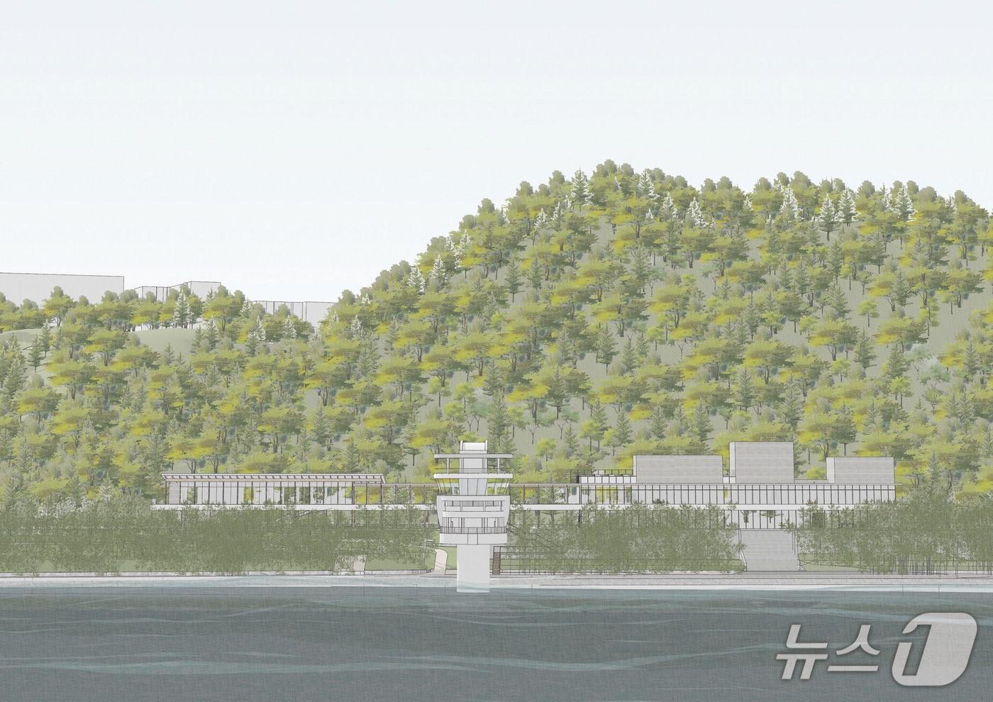 본문 이미지 - 태화강 친환경 목조전망대·전시장 건축공모 당선작. (울산시 제공. 재판매 및 DB 금지) /뉴스1