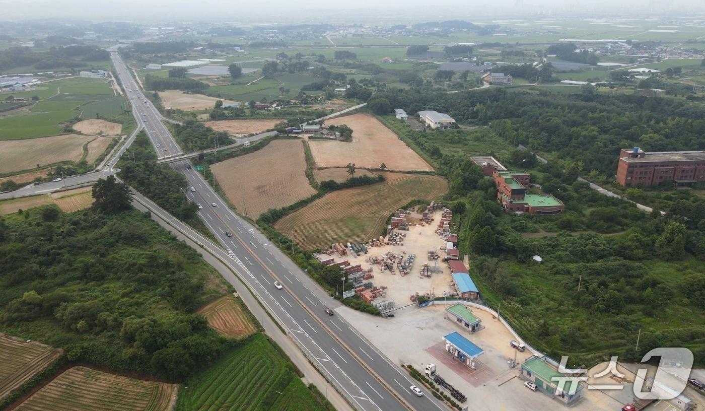 본문 이미지 - 김제시 공덕면 송산교차로.(김제시 제공. 재판매 및 DB금지)