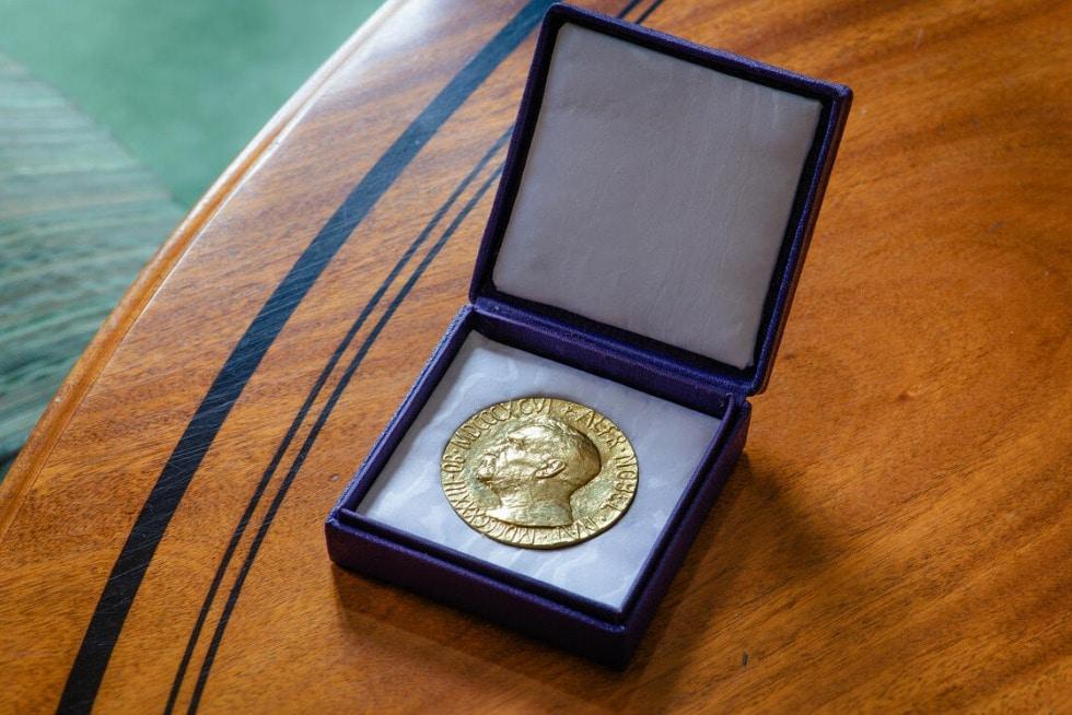 노벨평화상 메달. (노벨위원회 홈페이지 캡쳐)