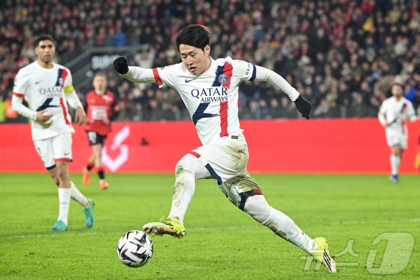 본문 이미지 - PSG의 이강인. ⓒ AFP=뉴스1