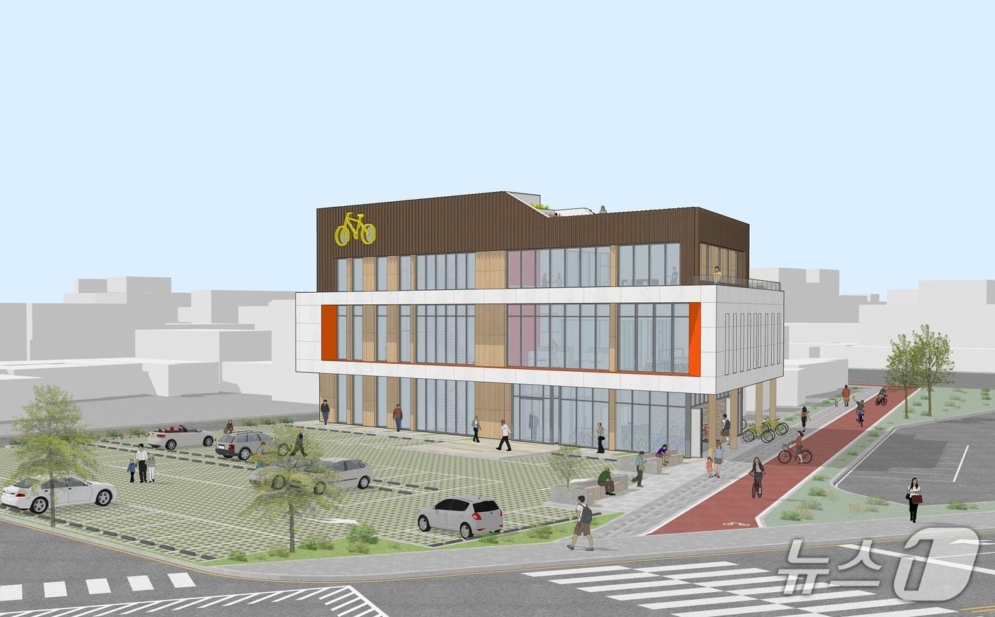 본문 이미지 - 충북 증평군 증평읍에 들어서는 윗장뜰 어울림센터 투시도.(증평군 제공, 재판매 및 DB금지)/뉴스1