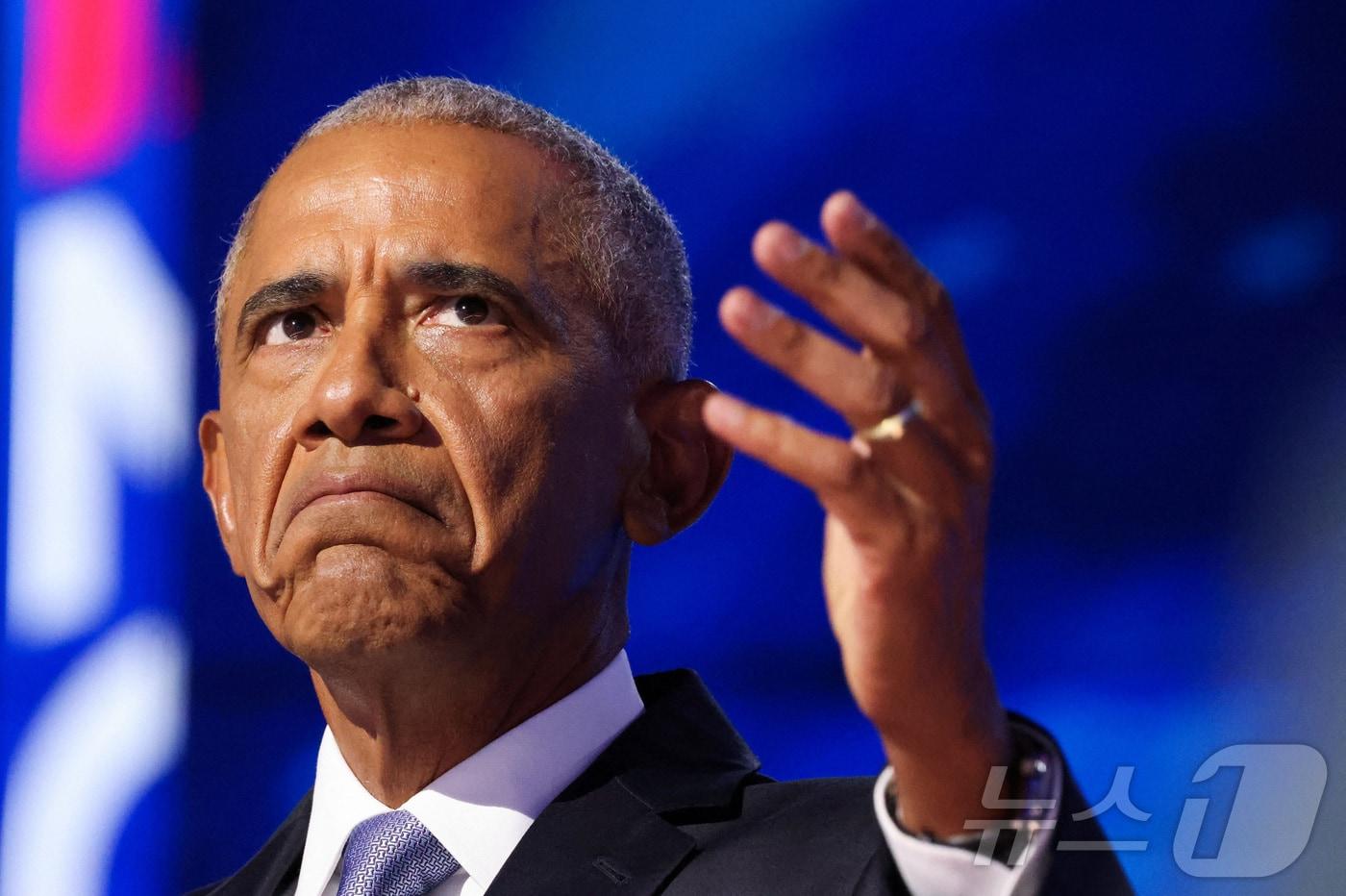 본문 이미지 - 버락 오바마 전 미국 대통령. 2024.08.20 ⓒ 로이터=뉴스1