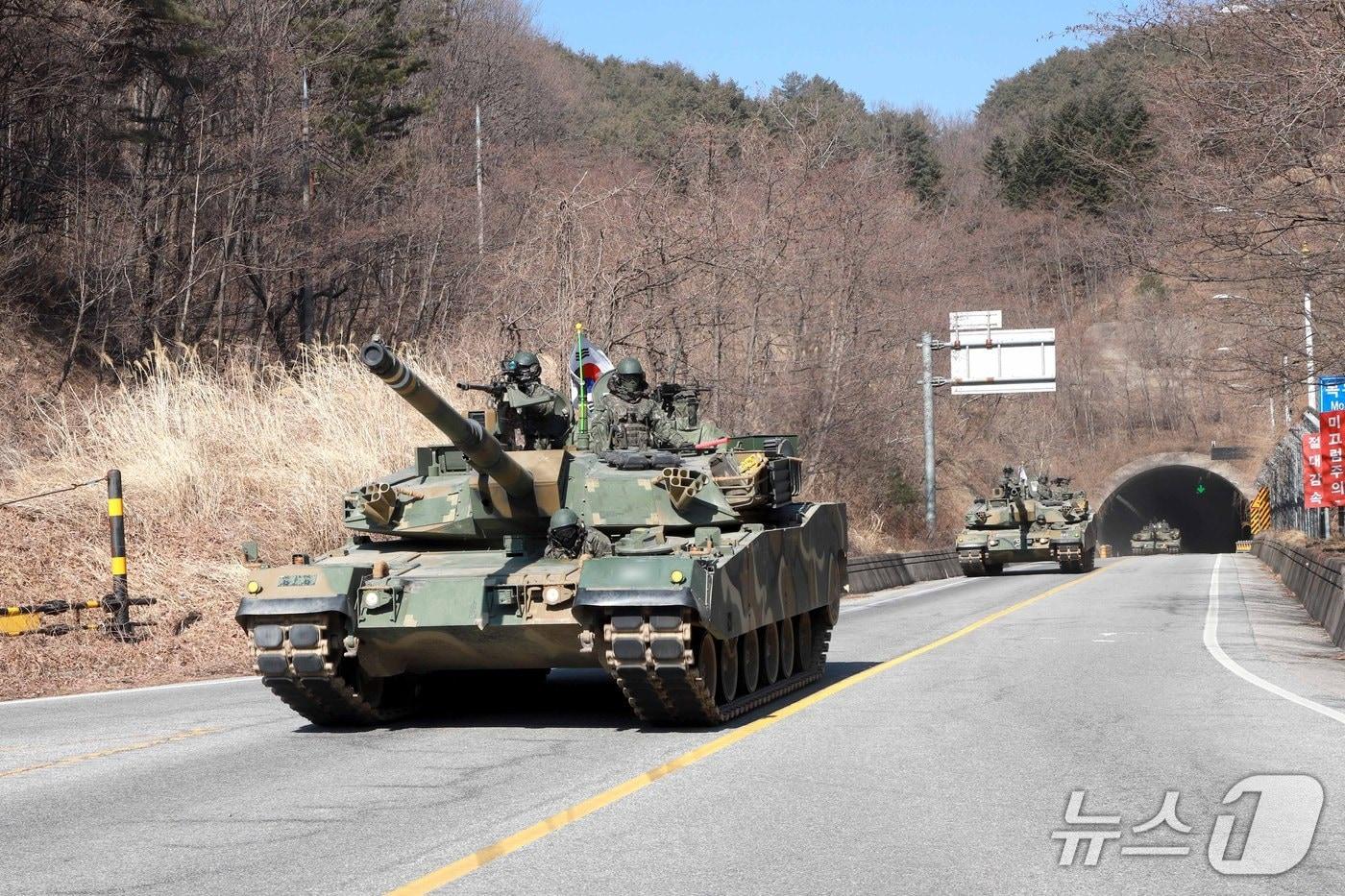 본문 이미지 - 102기갑여단 훈련 자료사진.(부대 제공, 재판매 및 DB 금지) 2026.2.19/뉴스1