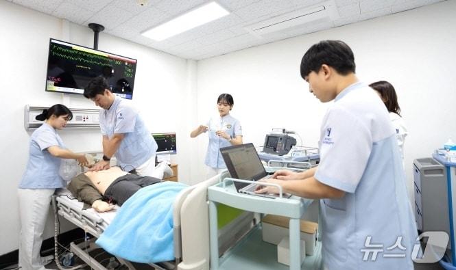 본문 이미지 - 전주대학교 간호학과 교육 장면.(전주대 제공, 재판매 및 DB 금지)/뉴스1