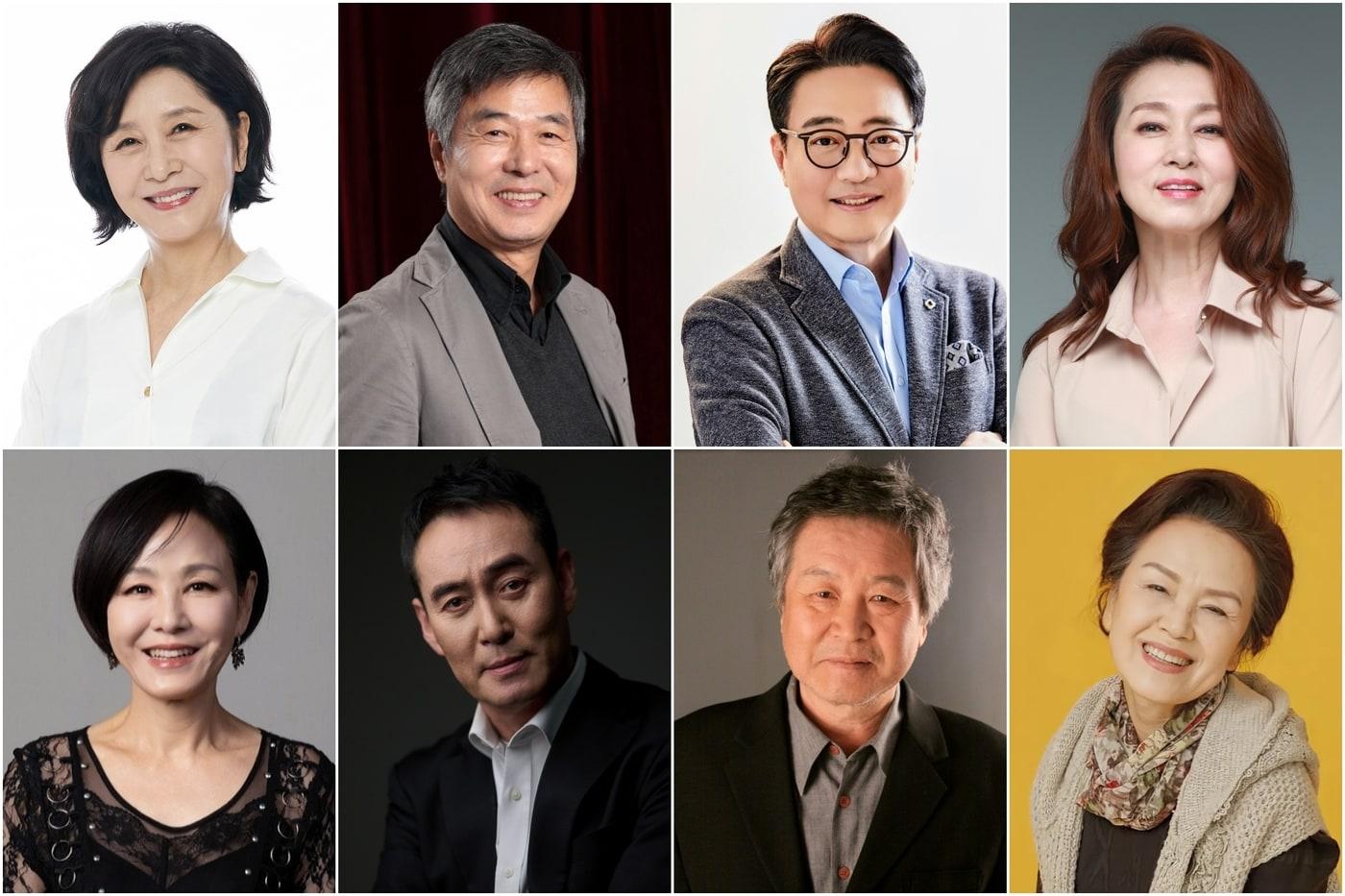 본문 이미지 - 김혜옥(스튜디오 산타클로스엔터테인먼트), 선우재덕(본인), 윤다훈(본인), 문희경(ELO엔터테인먼트), 이상숙(파이브앵글엔터테인먼트), 정호빈(본인), 이호재(컬티즌), 정영숙(연극 ‘사랑해요 당신’)