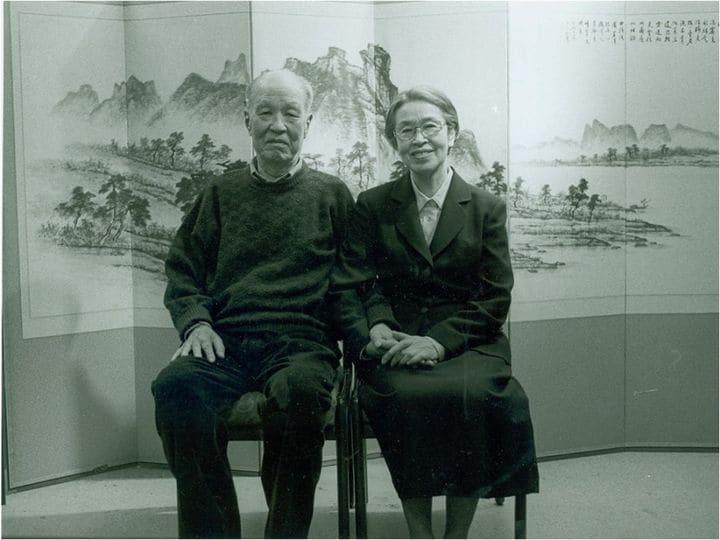 본문 이미지 - 유영국과 그의 아내 김기순(오른쪽) (유영국미술문화재단 제공)