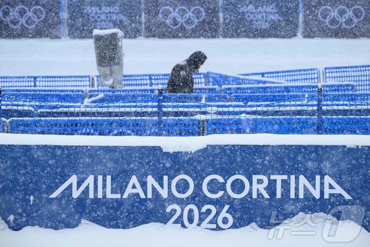 본문 이미지 - 폭설이 내린 리비뇨 스노파크ⓒ AFP=뉴스1