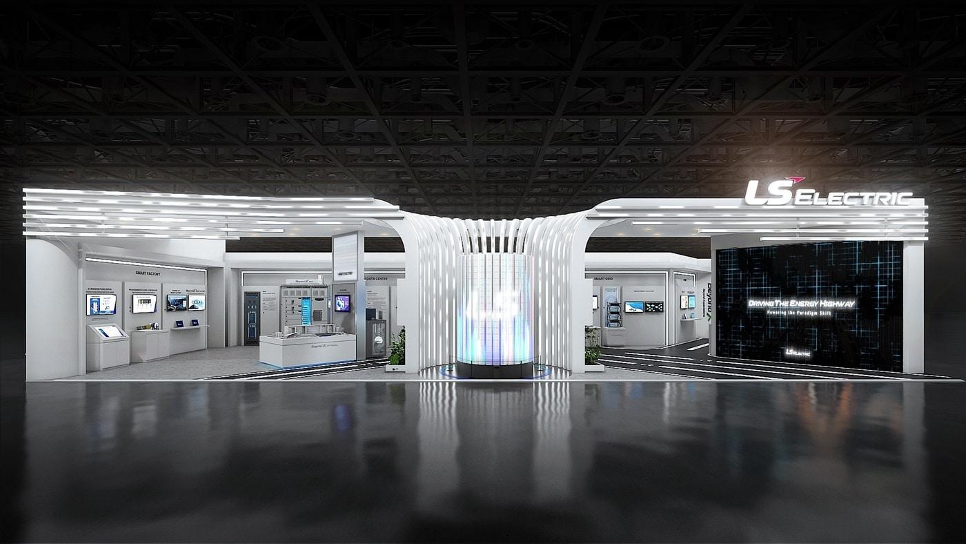 본문 이미지 - LS일렉트릭은 오는 4일부터 6일까지 사흘간 서울 코엑스에서 열리는 '일렉스 코리아 2026'과 '코리아 스마 트그리드 엑스포 2026'에 동시 참가한다고 밝혔다. 사진은 LS일렉트릭의 전시장 조감도.(LS일렉트릭 제공)
