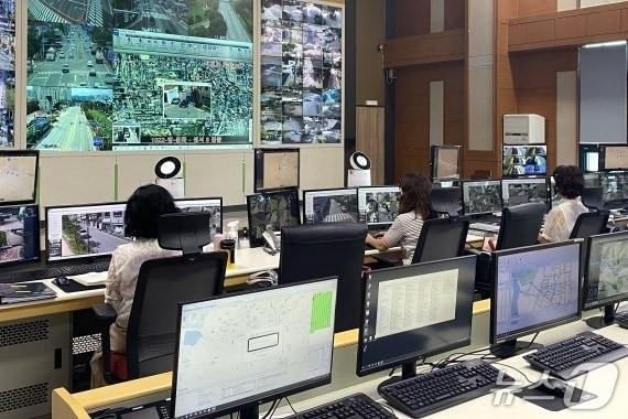 본문 이미지 -  충주시 스마트시티 통합관리 시스템.(충주시 제공. 재판매 및 DB금지)/뉴스1