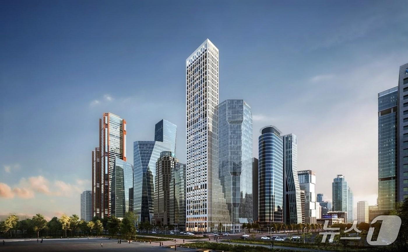 본문 이미지 -  '앙사나 레지던스 여의도 서울' 조감도 (현대엔지니어링 제공) 뉴스1 ⓒ News1  