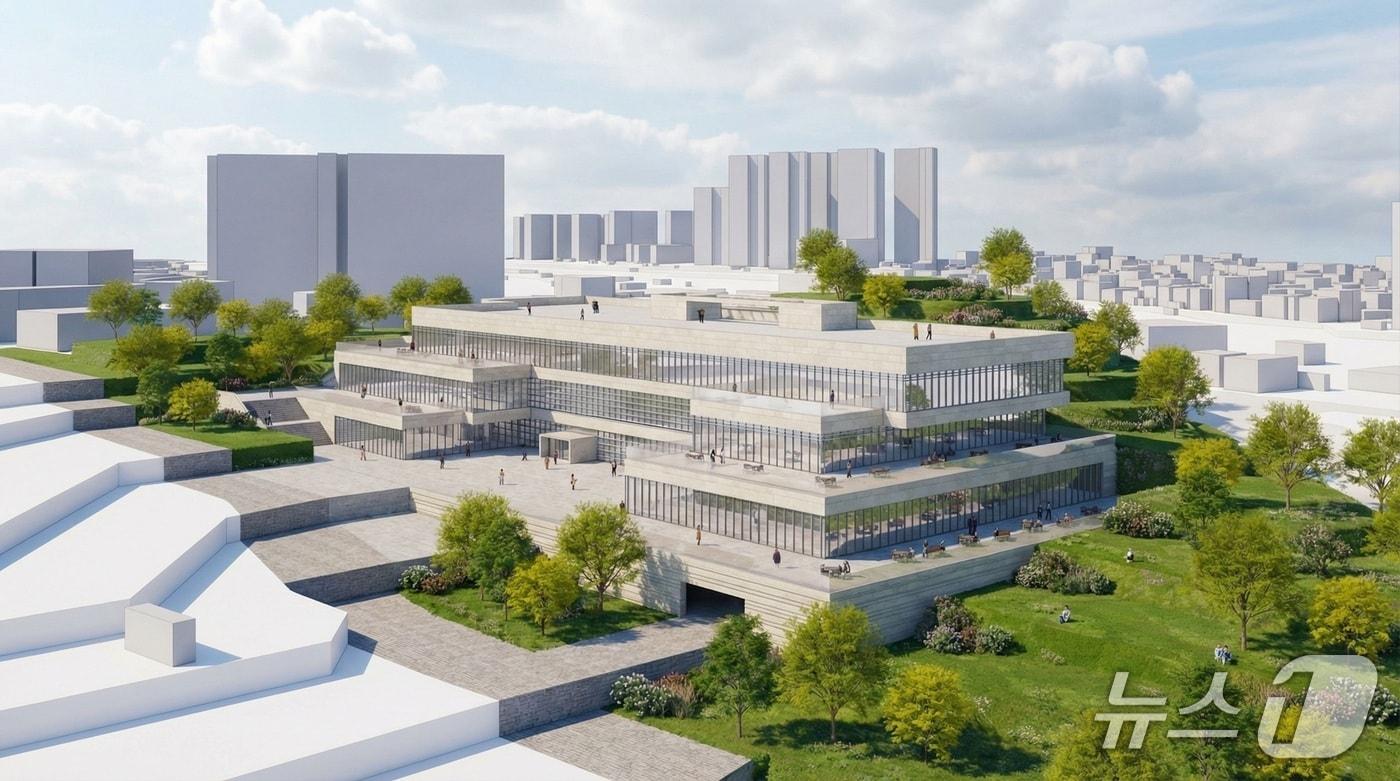 본문 이미지 - 제4 시립도서관 조감도 (대전시 제공) / 뉴스1