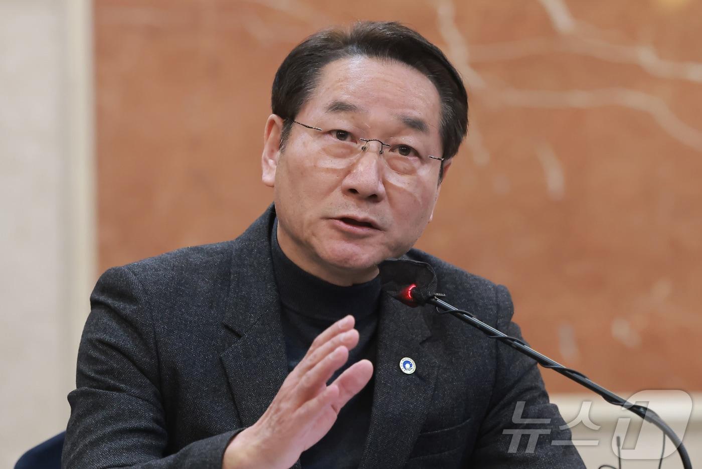 본문 이미지 - 유정복 인천시장(공동취재) 2026.2.2 ⓒ 뉴스1 김민지 기자