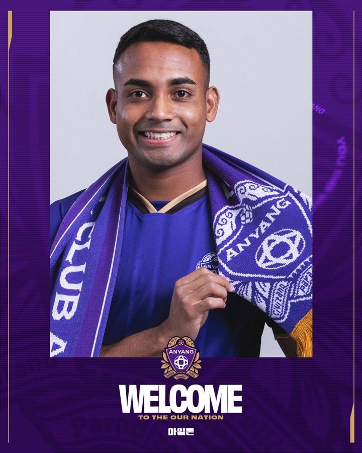 본문 이미지 - FC안양의 새 외국인 선수 아일톤. (FC안양 제공)