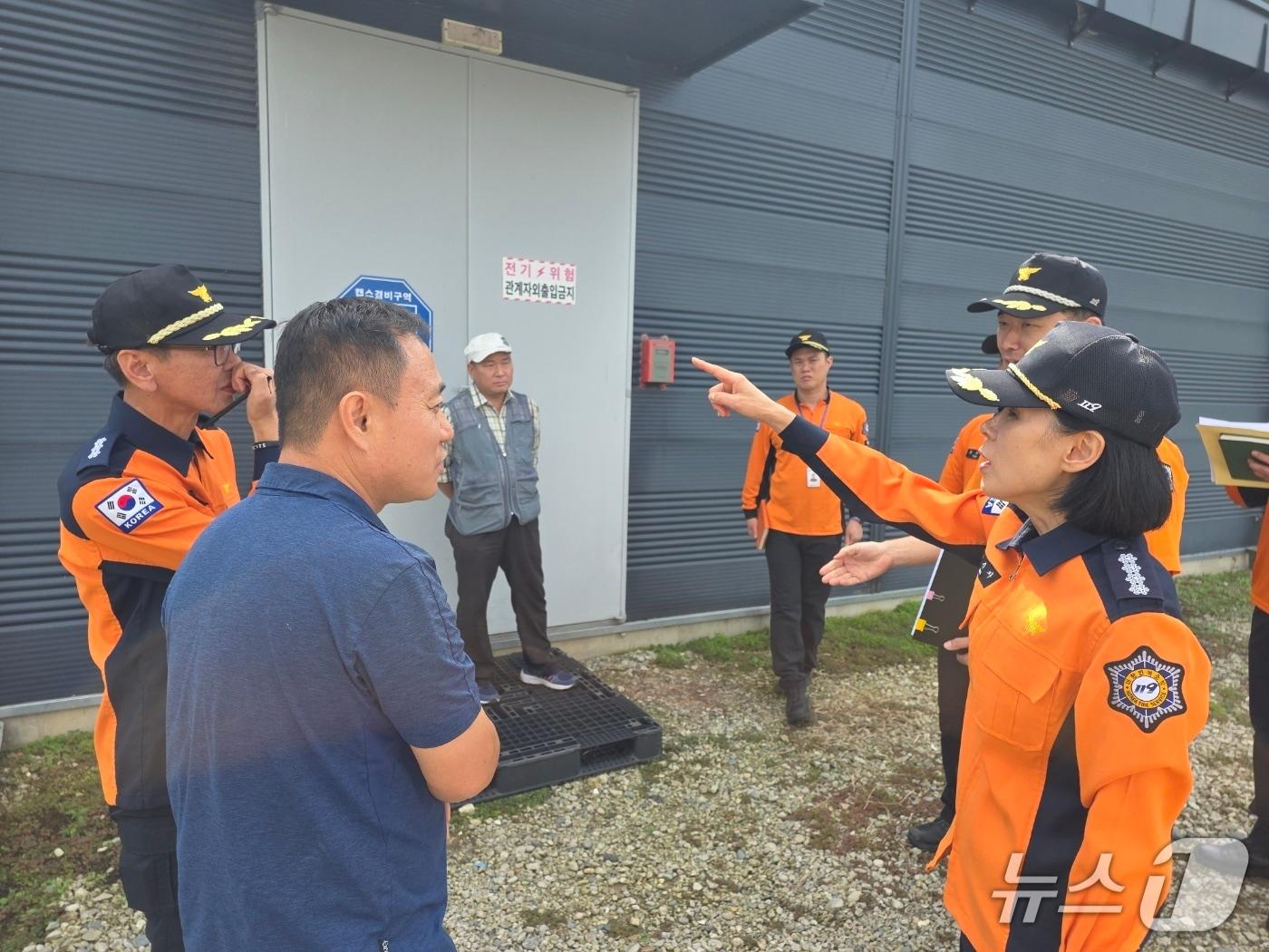 본문 이미지 - 강원특별자치도 소방본부, 대한화재안전조사 현장.(도소방본부 제공, 재판매 및 DB금지)